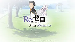 Re:Zero – After Memories cover